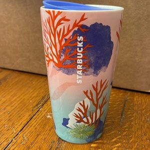 Starbucks ocean theme travel mug 12oz
